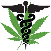marijuana leave with dr. symbol graphic