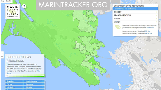 Image of Marin Tracker website