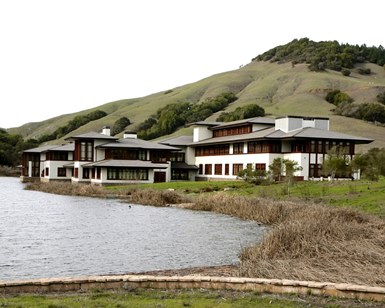 A view of the buildings at Big Rock Ranch