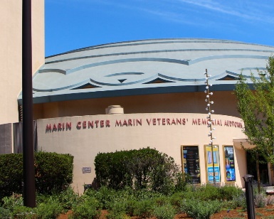 Exterior photo of Marin Veterans Memorial Auditorium