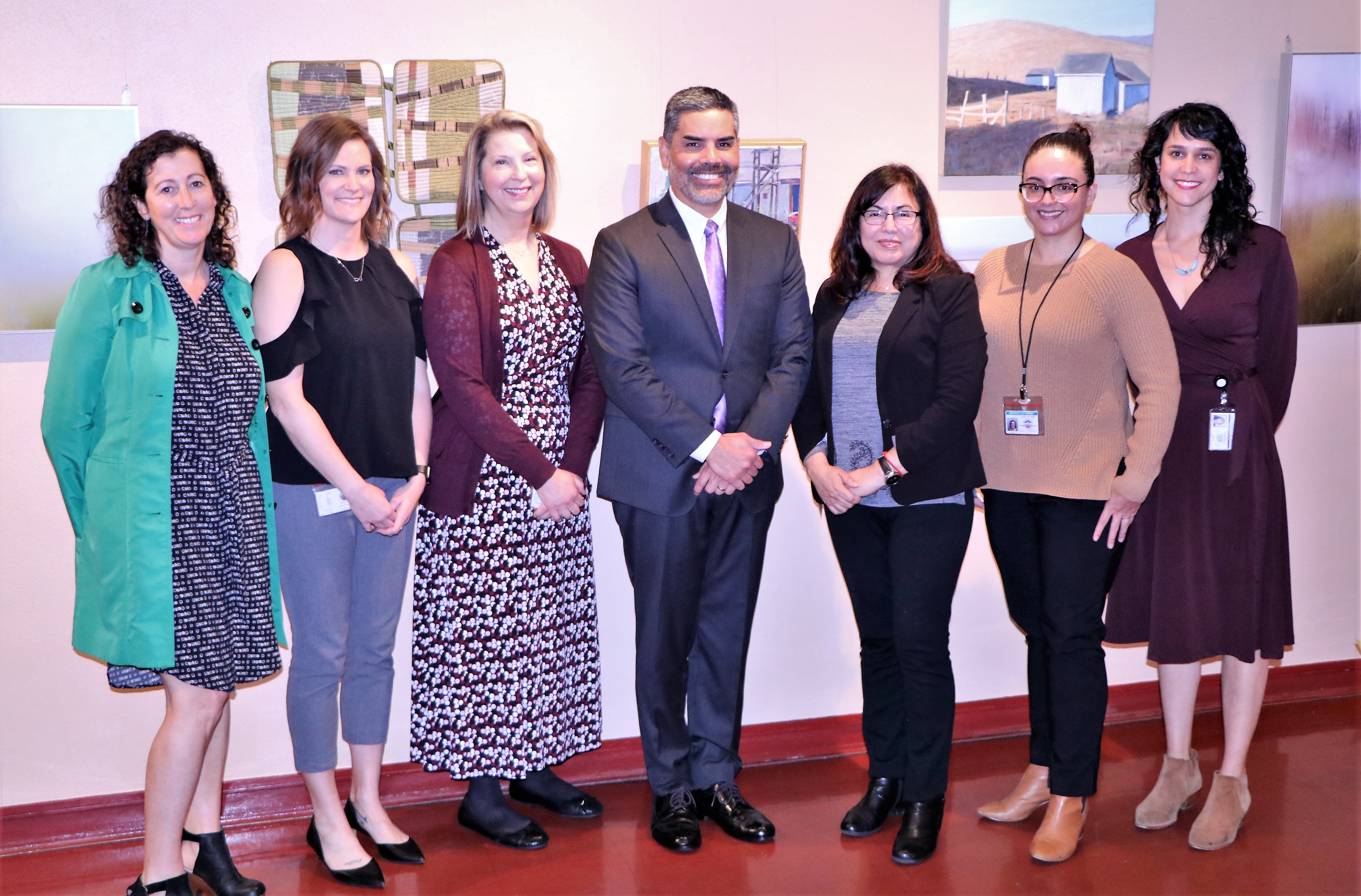 Seven staff members from the District Attorney's Office and the Community Development Agency who collaborate on the Rental Housing Dispute Resolution program.