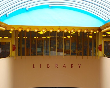 Exterior shot of the Civic Center Library branch