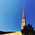 The spire at Marin County Civic Center