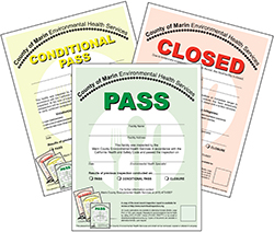 go green color coded placards; green=pass, yellow=conditional, red=closed