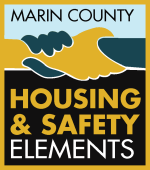 Marin County Housing and Safety Elements logo showing two hands holding onto one another