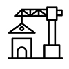 icon image of a house being constructed