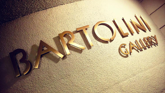 Wall signage for the Bartolini Gallery