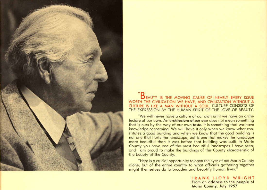Frank Lloyd Wright flyer
