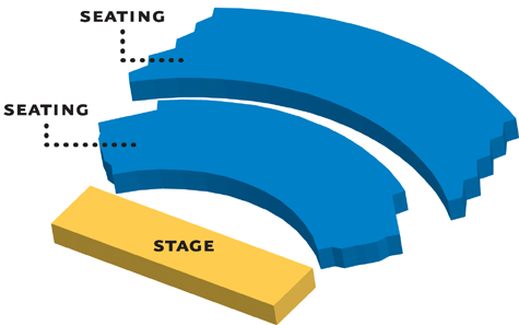 Image of the Showcase Theater seating chart