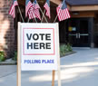 Polling place sign
