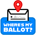 Where's My Ballot? logo