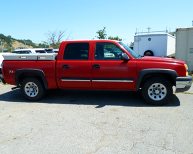 This pickup truck is one of the vehicles being auctioned.