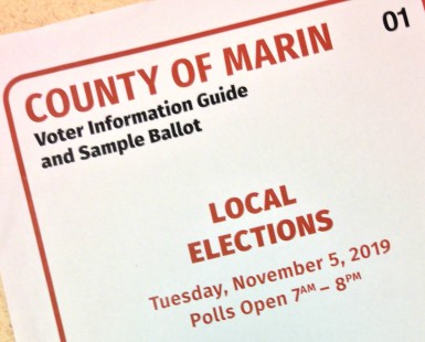 The cover of the Voter Information Guide for the November 5, 2019, election.