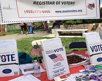 Voter Registration Drive at Dominican University