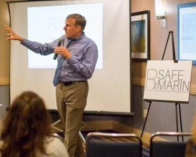 Dr. Matt Willis speaks at an RxSafe Marin conference in 2014.