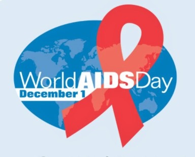 Graphic logo that says World AIDS Day, December 1