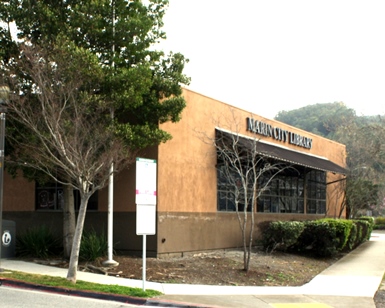 Exterior photo of the Marin City Library
