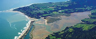 Bolinas Lagoon aerial view