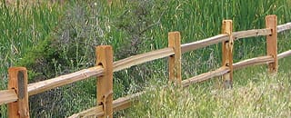Fence line along trail in Indian Valley