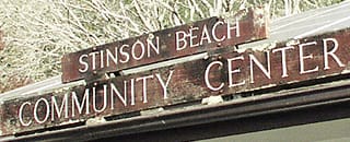 Stinson Beach Community Center sign