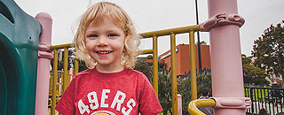 kid at playground