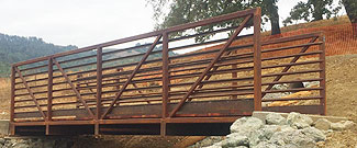 Trail Bridge at Stafford Lake Bike Park