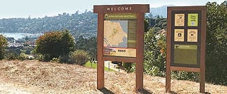 Entry signs at Old St. Hilary's Preserve