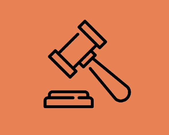 A gavel representing a policy decision.