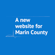 A new website for Marin County with Civic Center spire logo